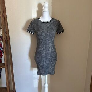 Forever 21 Ribbed Short Sleeve Mini Dress